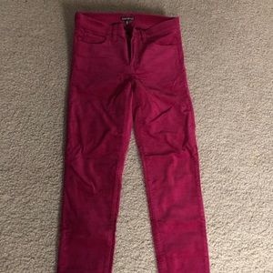 J Crew Factory velvet jeans